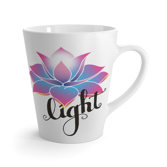 Lotus Latte - Light Mug | 12oz Ceramic Latte Mug